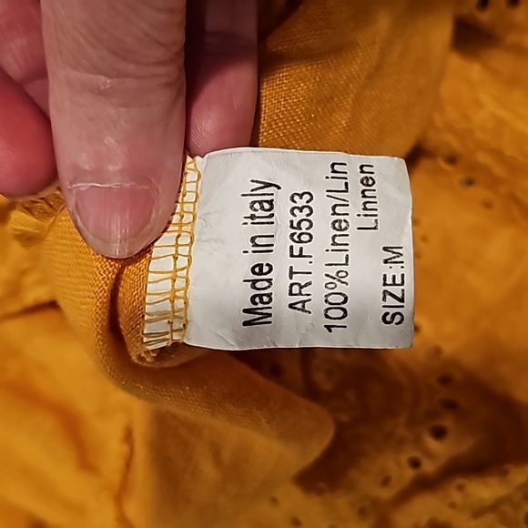 NWOT, Gorgeous 100% Linen, Made In Italy Maxi Dress - Picture 8 of 8